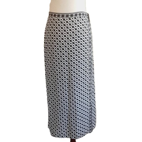Max Studio Mock Wrap Maxi Pencil Skirt Med - Picture 1 of 11